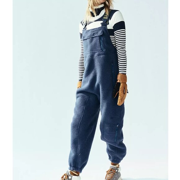 Hit The Slopes Salopette Color: Navy - Picture 1 of 5